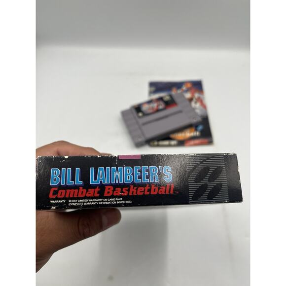 SNES Games - Bill Lambeer's Combat Basketball - Excellent Condition - Picture 10 of 14